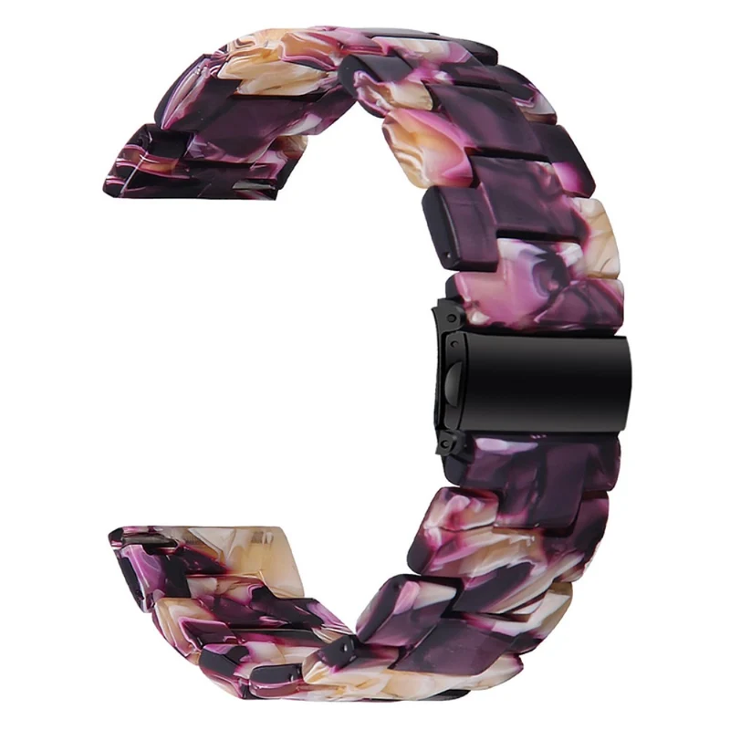 Garmin Vivoactive 4 Resin Watch Strap 22mm Water Resistant Replacement Watch Band - Chocolate