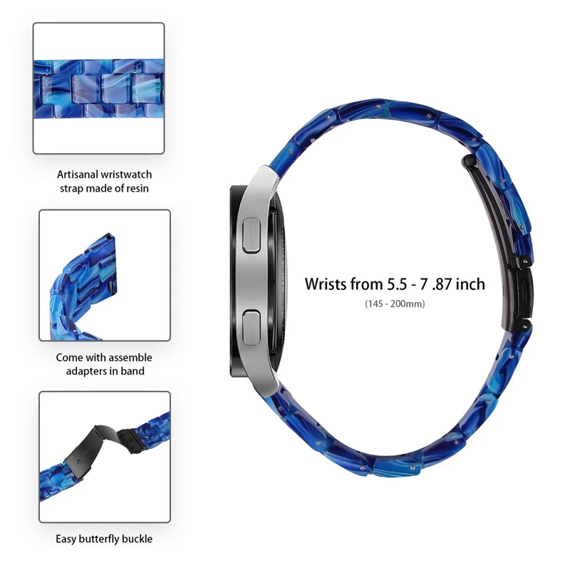 Garmin Vivoactive 4 Resin Watch Strap 22mm Water Resistant Replacement Watch Band - Chocolate