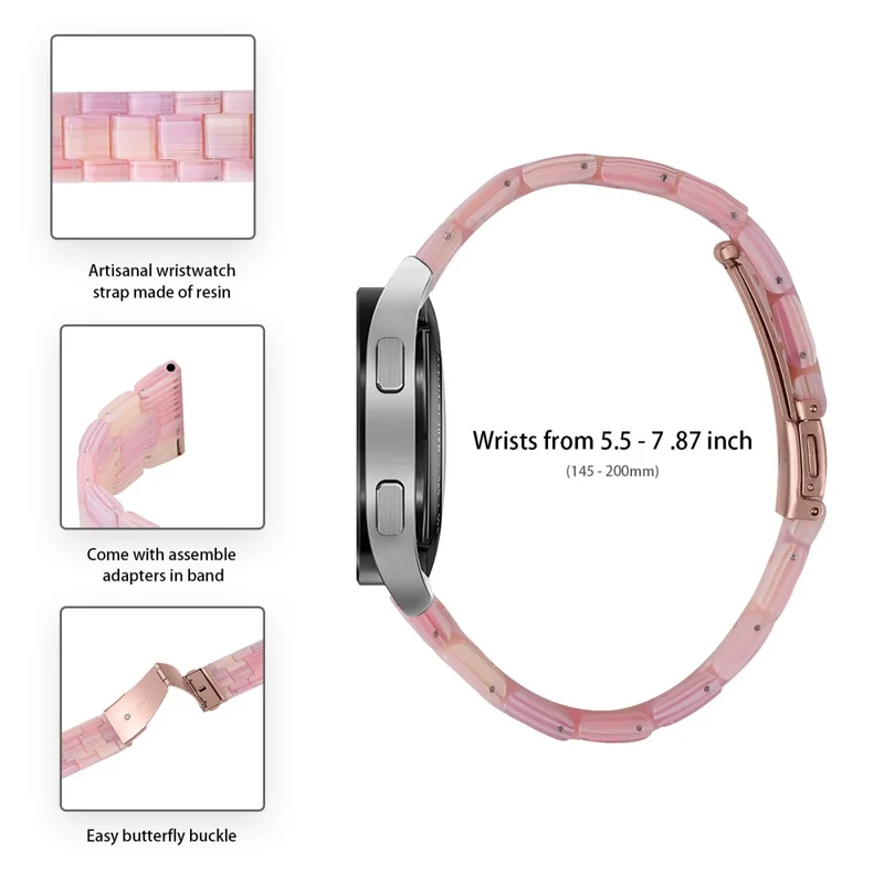 Garmin Vivoactive 4 Resin Watch Strap 22mm Water Resistant Replacement Watch Band - Chocolate