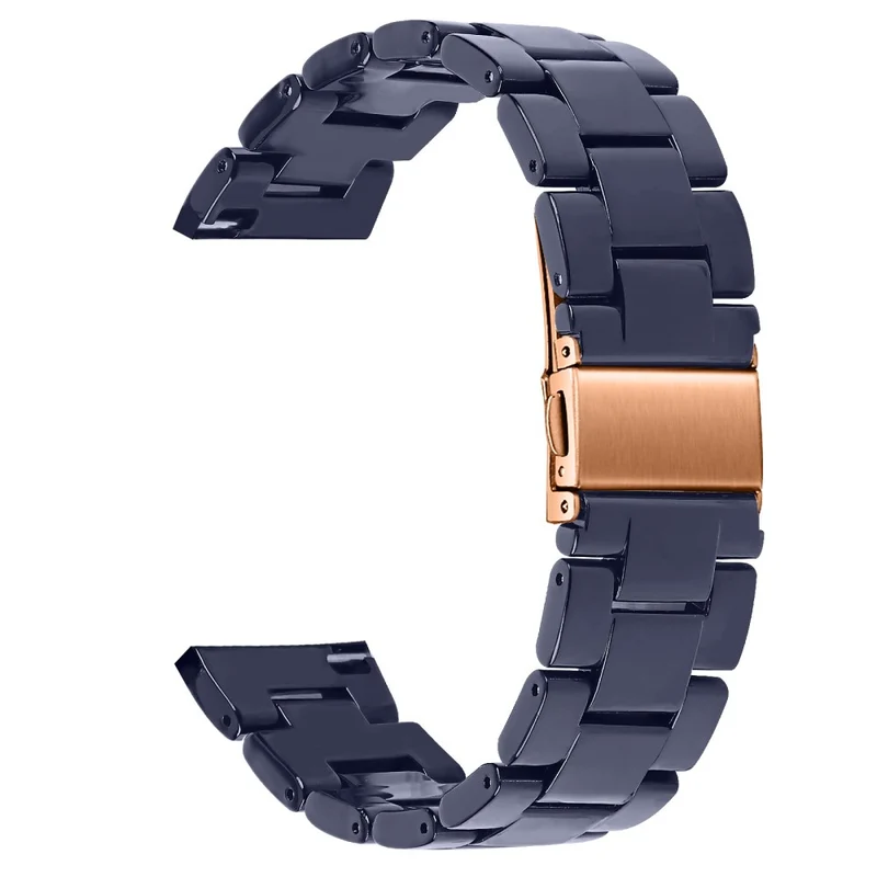 Garmin Vivoactive 4 Resin Watch Strap 22mm Water Resistant Replacement Watch Band - Chocolate