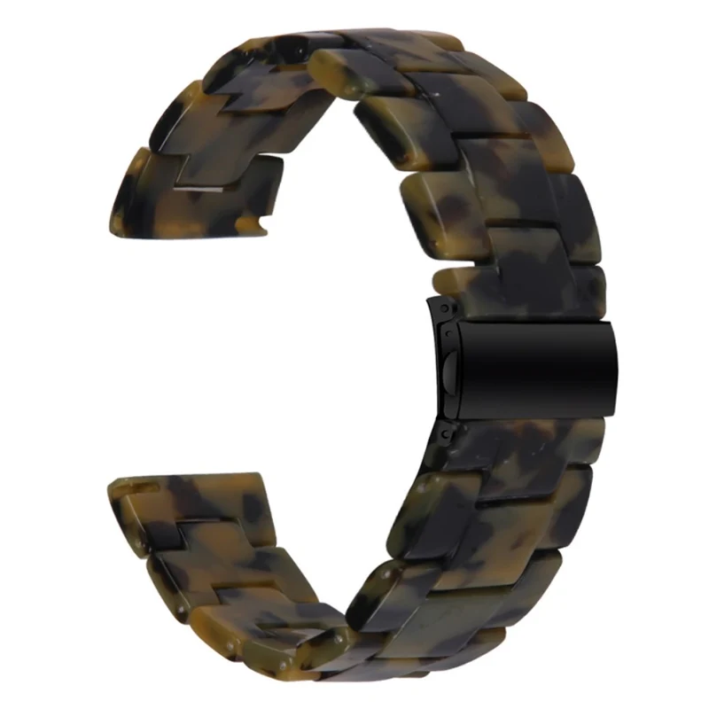 Garmin Vivoactive 4 Resin Watch Strap 22mm Water Resistant Replacement Watch Band - Chocolate