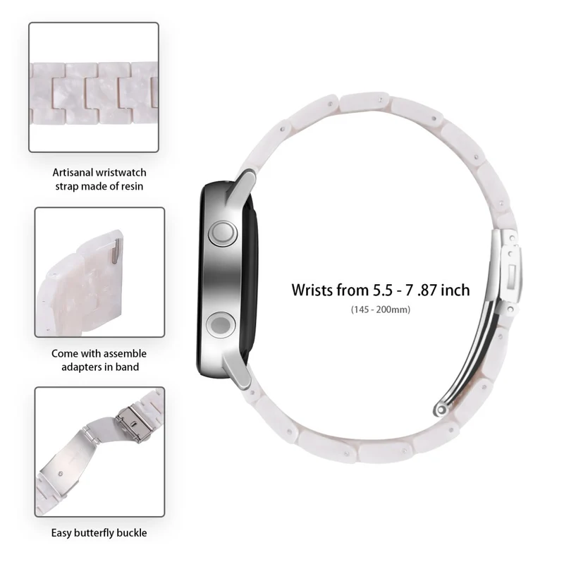 Garmin Vivoactive 4 Resin Watch Strap 22mm Water Resistant Replacement Watch Band - Chocolate