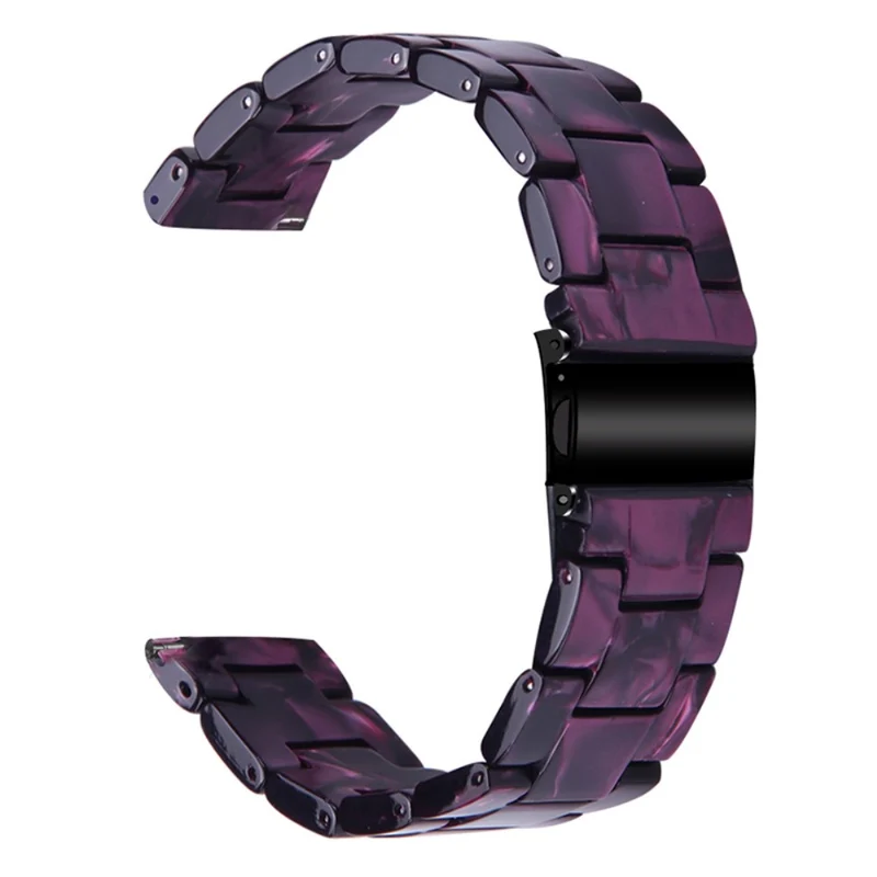 Garmin Vivoactive 4 Resin Watch Strap 22mm Water Resistant Replacement Watch Band - Chocolate