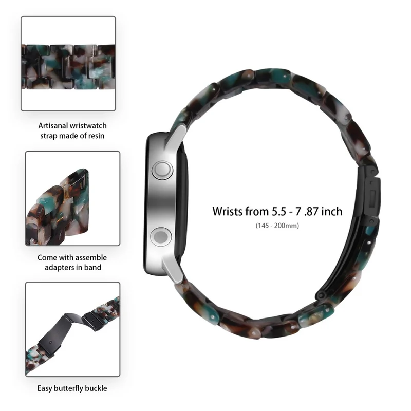 Garmin Vivoactive 4 Replacement Watch Strap 22mm Water Resistant Resin Watch Band