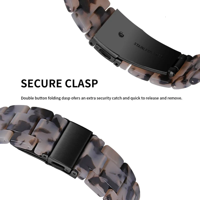 Garmin Vivoactive 4 Replacement Watch Strap 22mm Water Resistant Resin Watch Band