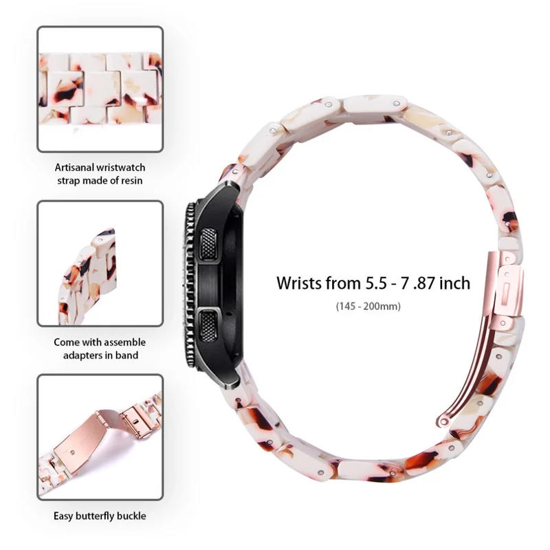 Garmin Vivoactive 4 Replacement Watch Strap 22mm Water Resistant Resin Watch Band