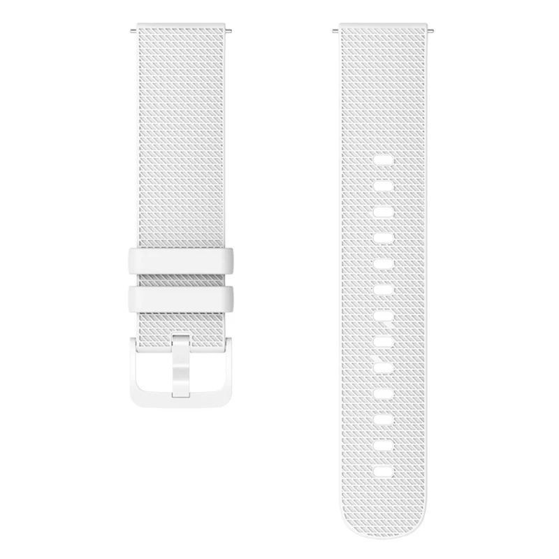 Garmin Venu 3S / Forerunner 265S Watch Strap 18mm Plaid Pattern Silicone Band - Navy Blue