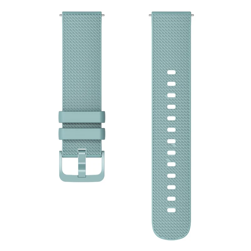 Garmin Venu 3S / Forerunner 265S Watch Strap 18mm Plaid Pattern Silicone Band - Navy Blue