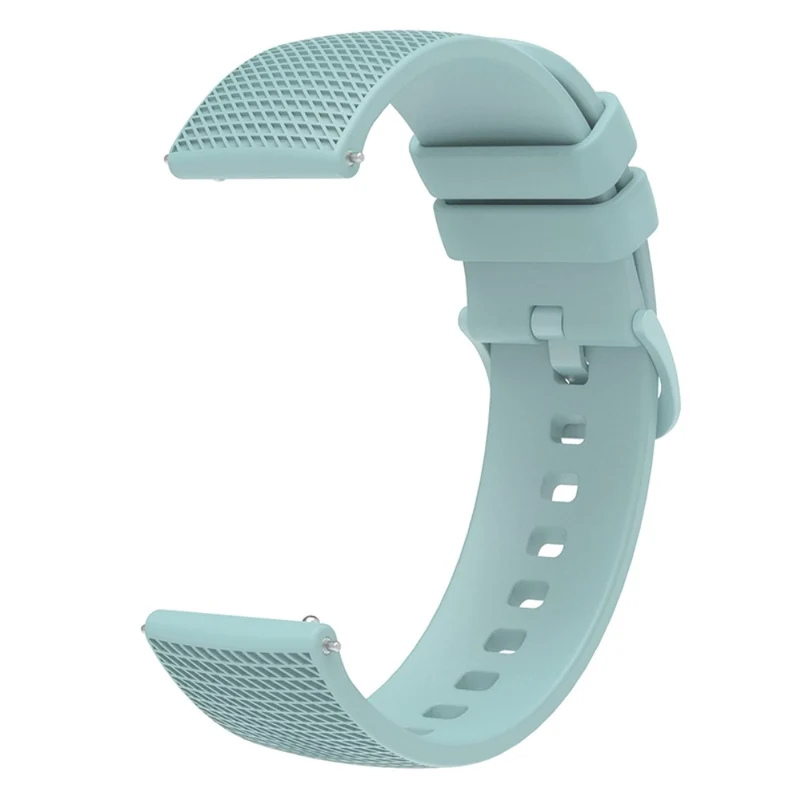 Garmin Venu 3S / Forerunner 265S Watch Strap 18mm Plaid Pattern Silicone Band - Navy Blue
