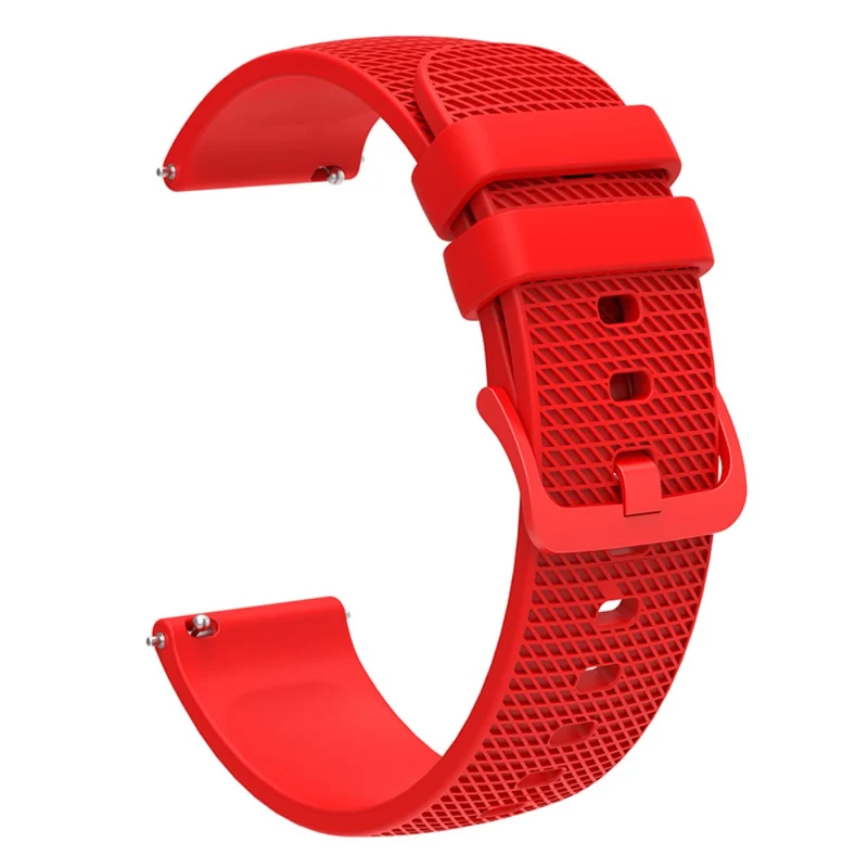 Garmin Venu 3S / Forerunner 265S Watch Strap 18mm Plaid Pattern Silicone Band - Navy Blue