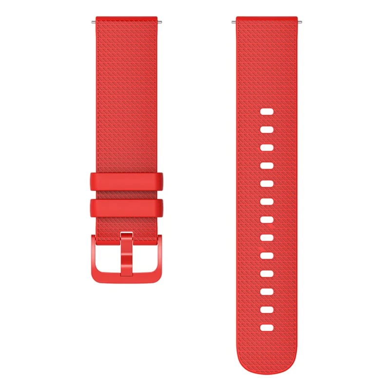 Garmin Venu 3S / Forerunner 265S Watch Strap 18mm Plaid Pattern Silicone Band - Navy Blue
