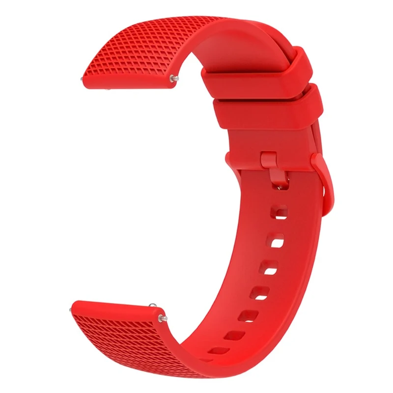 Garmin Venu 3S / Forerunner 265S Watch Strap 18mm Plaid Pattern Silicone Band - Navy Blue