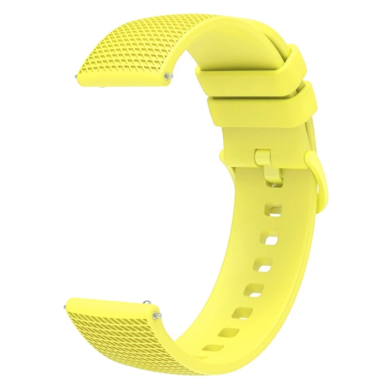 Garmin Venu 3S / Forerunner 265S Watch Strap 18mm Plaid Pattern Silicone Band - Navy Blue