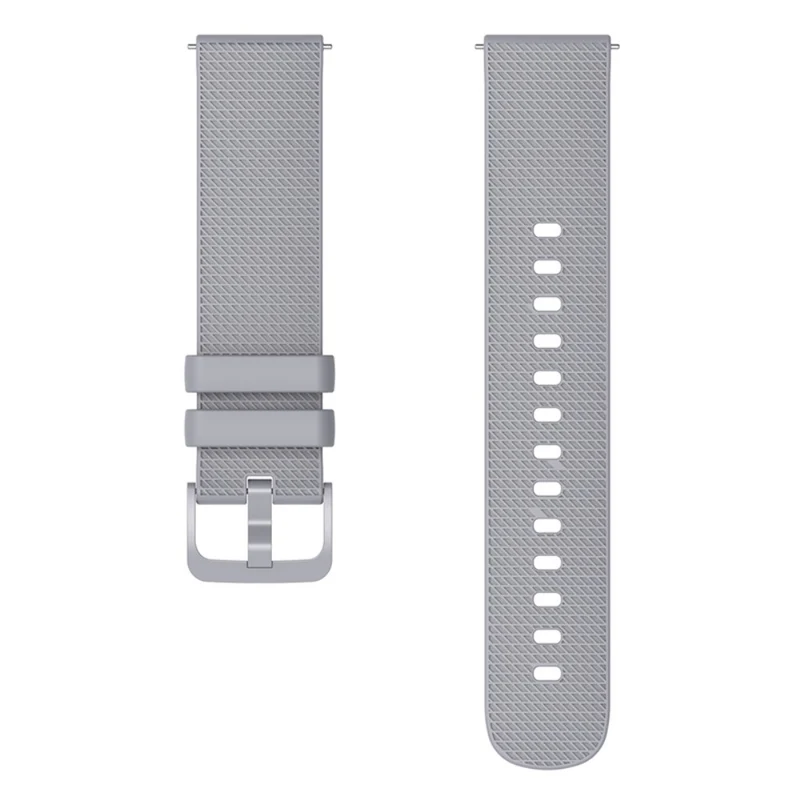 Garmin Venu 3S / Forerunner 265S Watch Strap 18mm Plaid Pattern Silicone Band - Navy Blue