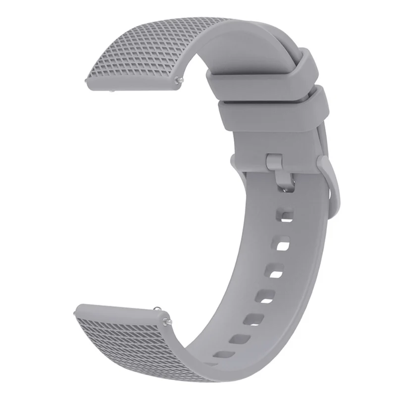 Garmin Venu 3S / Forerunner 265S Watch Strap 18mm Plaid Pattern Silicone Band - Navy Blue