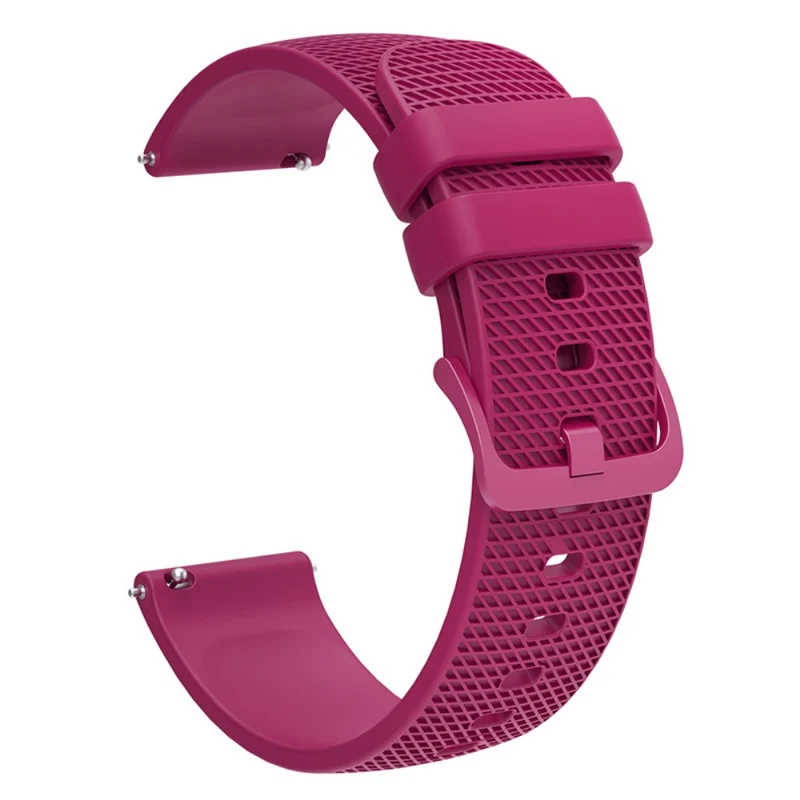 Garmin Venu 3S / Forerunner 265S Watch Strap 18mm Plaid Pattern Silicone Band - Navy Blue