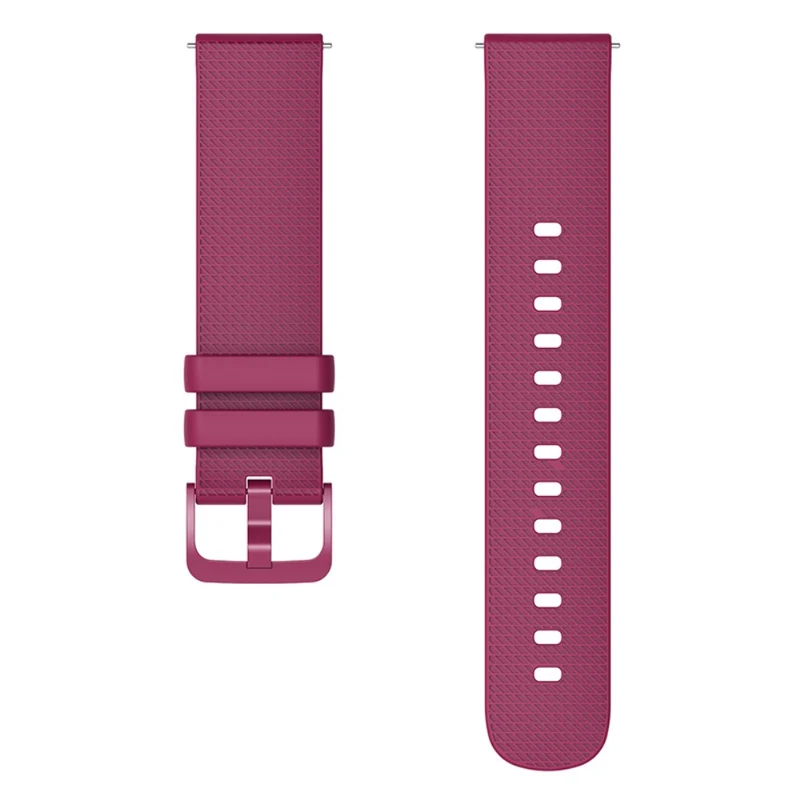 Garmin Venu 3S / Forerunner 265S Watch Strap 18mm Plaid Pattern Silicone Band - Navy Blue