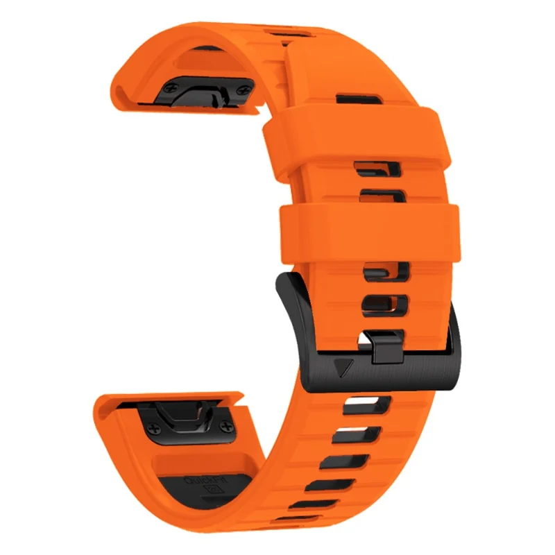Garmin Fenix 7X Pro / Fenix 7X Dual-Colors Sport Strap Silicone Breathable Wristband - Red+Black