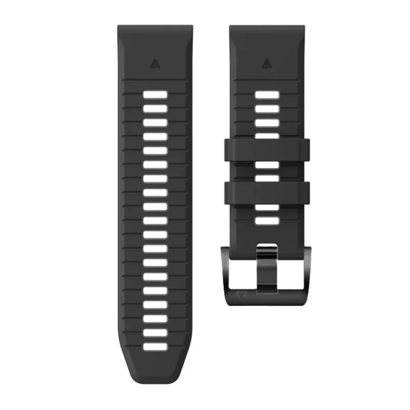 Garmin Fenix 7X Pro / Fenix 7X Dual-Colors Sport Strap Silicone Breathable Wristband - Red+Black