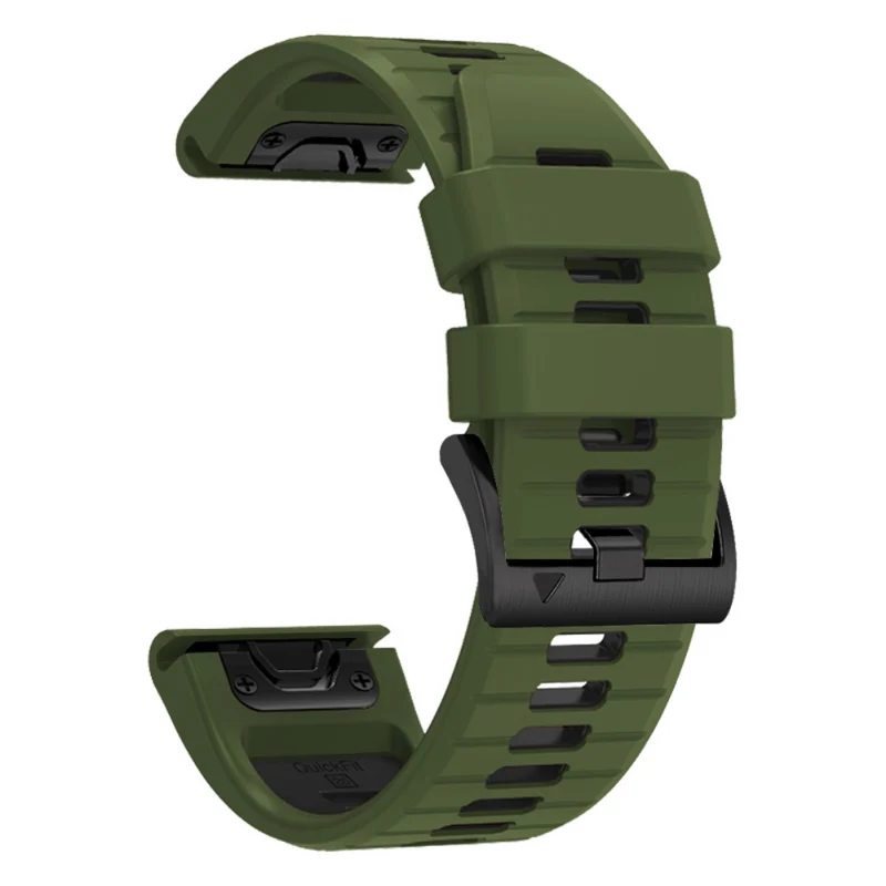 Garmin Fenix 7X Pro / Fenix 7X Dual-Colors Sport Strap Silicone Breathable Wristband - Red+Black