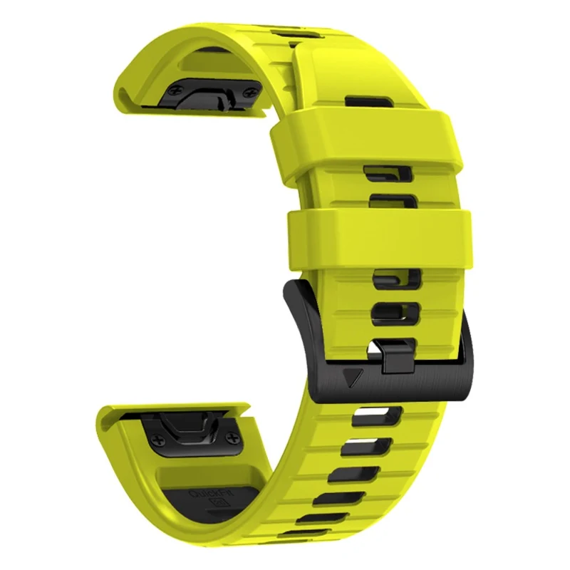 Garmin Fenix 7X Pro / Fenix 7X Dual-Colors Sport Strap Silicone Breathable Wristband - Red+Black