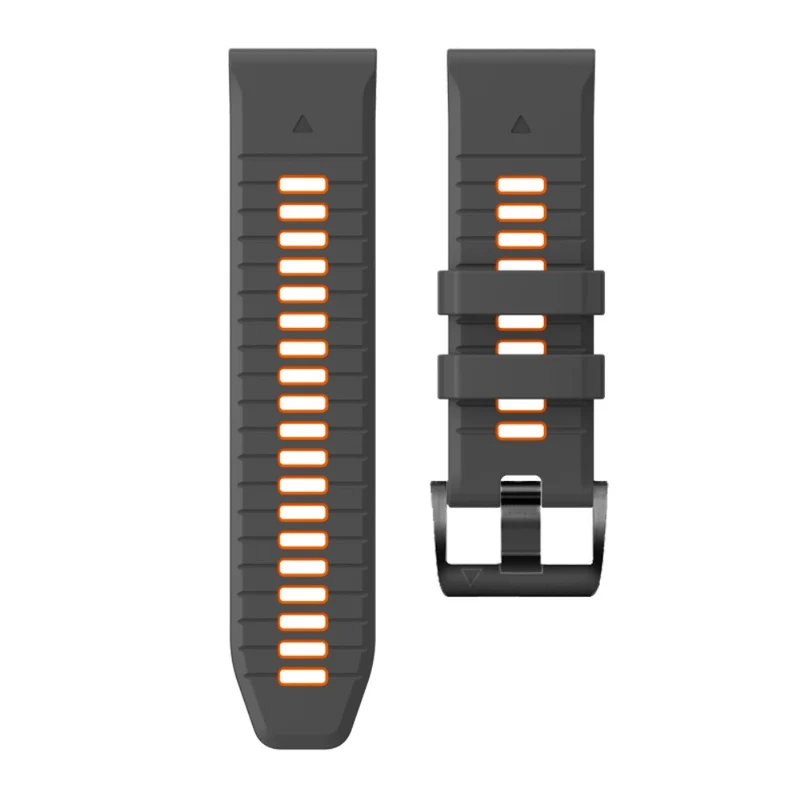 Garmin Fenix 7X Pro / Fenix 7X Dual-Colors Sport Strap Silicone Breathable Wristband - Red+Black