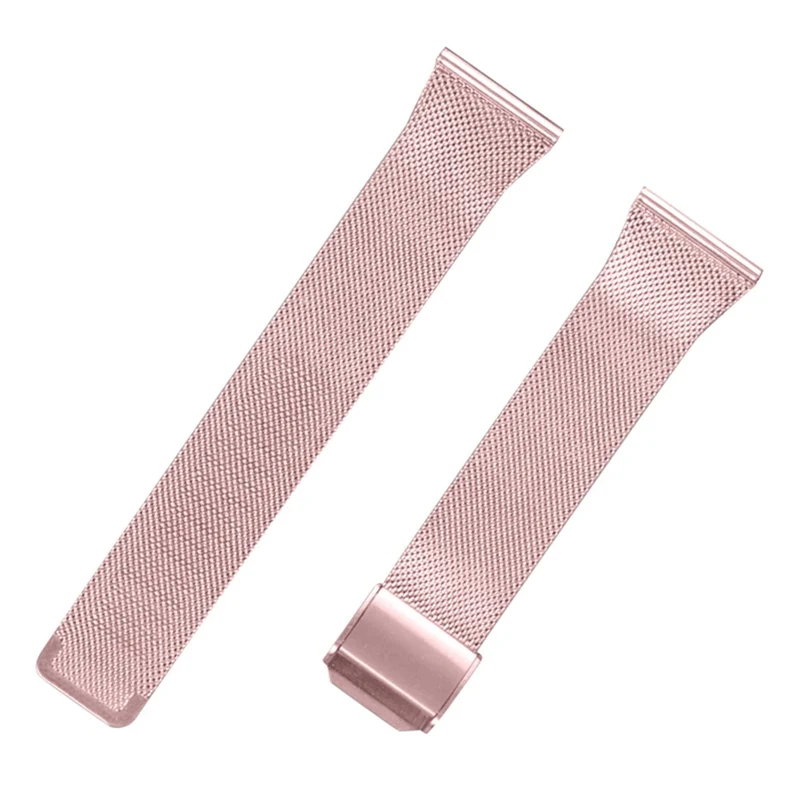Popglory 1.85'' P66 Smart Watch Replacement Strap 22mm Milanese Quick Release Watchband with Buckle - Champagne Gold