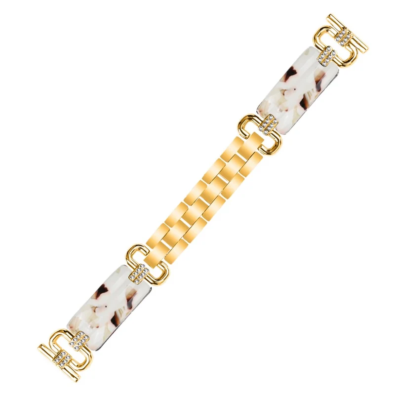 Pebble Time Round / Pebble 2 Rhinestone Decor Watch Band Resin Strap