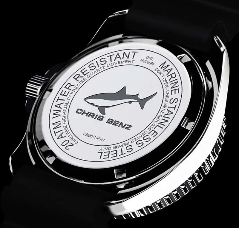 Chris Benz One Medium CBM-R-KB-SW Damenuhr • 200m wasserdicht • Saphirglas