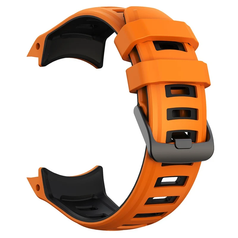 Garmin Instinct 2X Silicone Watch Straps Dual Color Wrist Band - Orange+Black