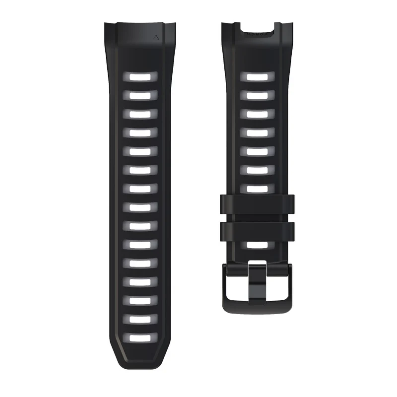 Garmin Instinct 2X Silicone Watch Straps Dual Color Wrist Band - Orange+Black