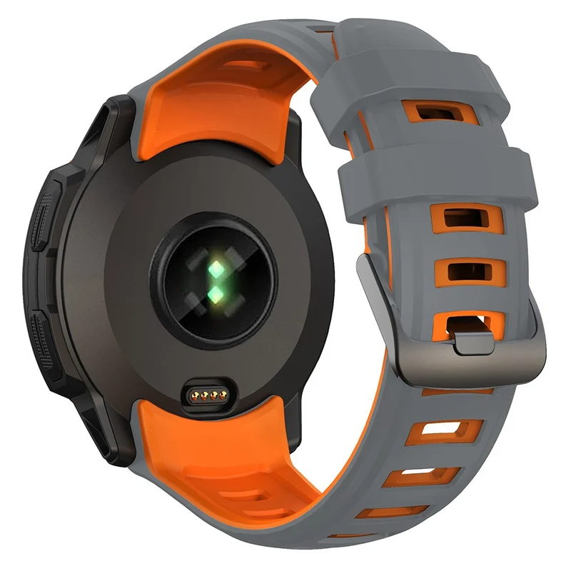 Garmin Instinct 2X Silicone Watch Straps Dual Color Wrist Band - Orange+Black