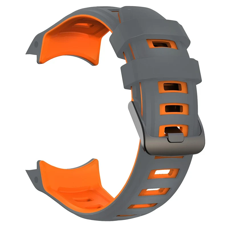 Garmin Instinct 2X Silicone Watch Straps Dual Color Wrist Band - Orange+Black