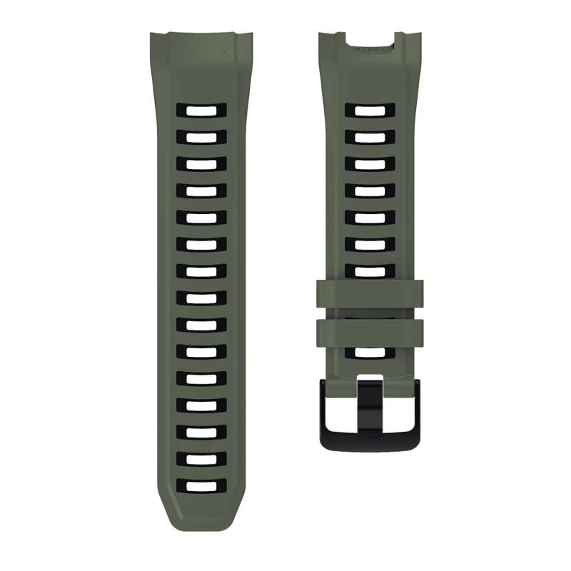 Garmin Instinct 2X Silicone Watch Strap Replacement Wrist Band - Orange+Black