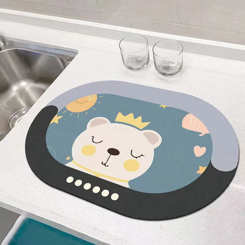 Cartoon Cat Küchenmatte