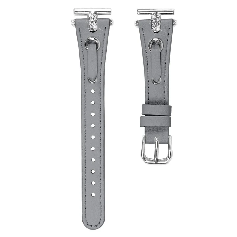 Garmin Forerunner 645 / 645 Music Watchband Genuine Cow Leather Wrist Strap