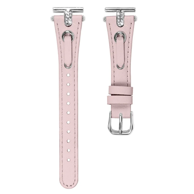 Garmin Forerunner 645 / 645 Music Watchband Genuine Cow Leather Wrist Strap