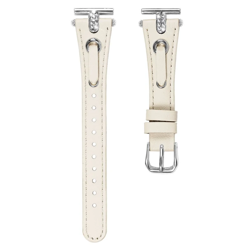 Garmin Forerunner 645 / 645 Music Watchband Genuine Cow Leather Wrist Strap