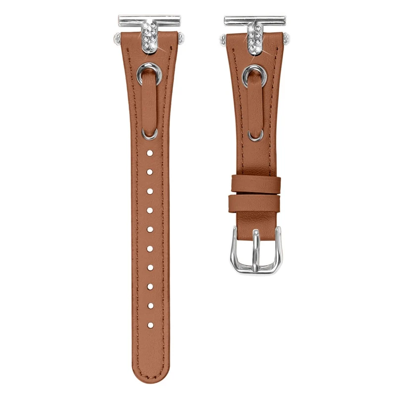Garmin Forerunner 645 / 645 Music Watchband Genuine Cow Leather Wrist Strap