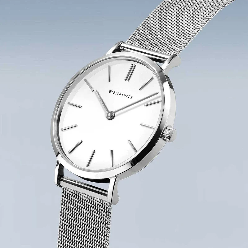 Bering Classic 14134-004 Damenuhr • Saphirglas • Milanaise-Armband