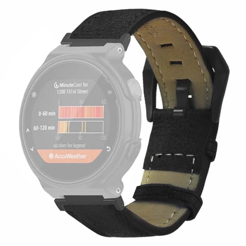 Garmin Forerunner 220 / 230 / 235 / 735XT / 620 / 630 Watch Strap Leather Retro Texture Wristband Strap