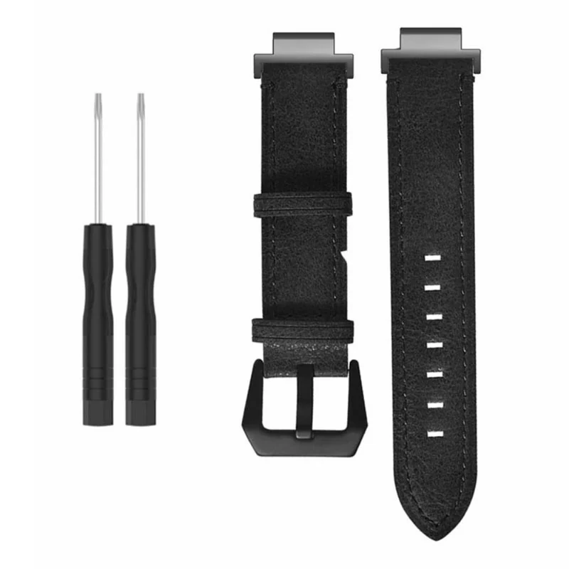 Garmin Forerunner 220 / 230 / 235 / 735XT / 620 / 630 Watch Strap Leather Retro Texture Wristband Strap