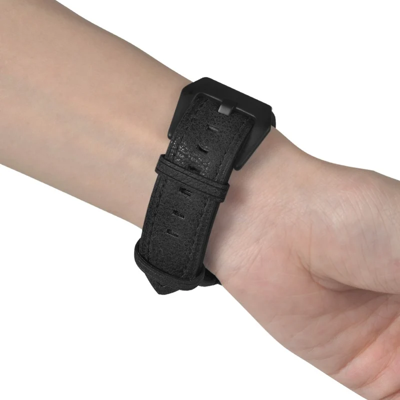 Garmin Forerunner 220 / 230 / 235 / 735XT / 620 / 630 Watch Strap Leather Retro Texture Wristband Strap
