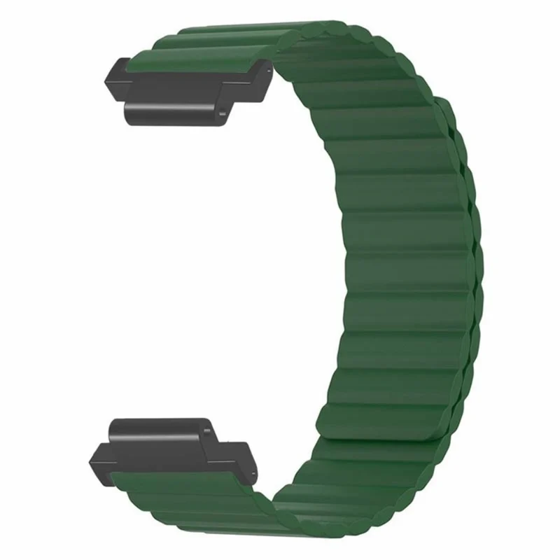 Garmin Forerunner 220 / 230 / 235 / 735XT / 620 / 63 Flexible Strap Magnetic Smartwatch Bands - Grey+Yellow
