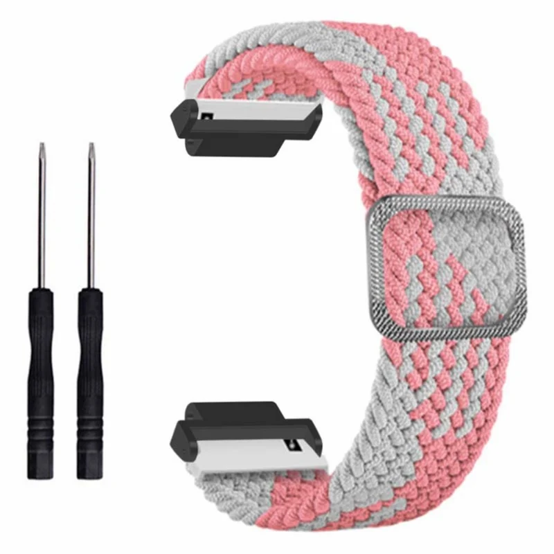 Garmin Forerunner 220 / 230 / 235 / 735XT / 620 / 630 Watch Strap Stretchy Braided Nylon Band