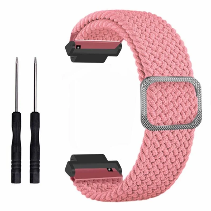 Garmin Forerunner 220 / 230 / 235 / 735XT / 620 / 630 Watch Strap Stretchy Braided Nylon Band