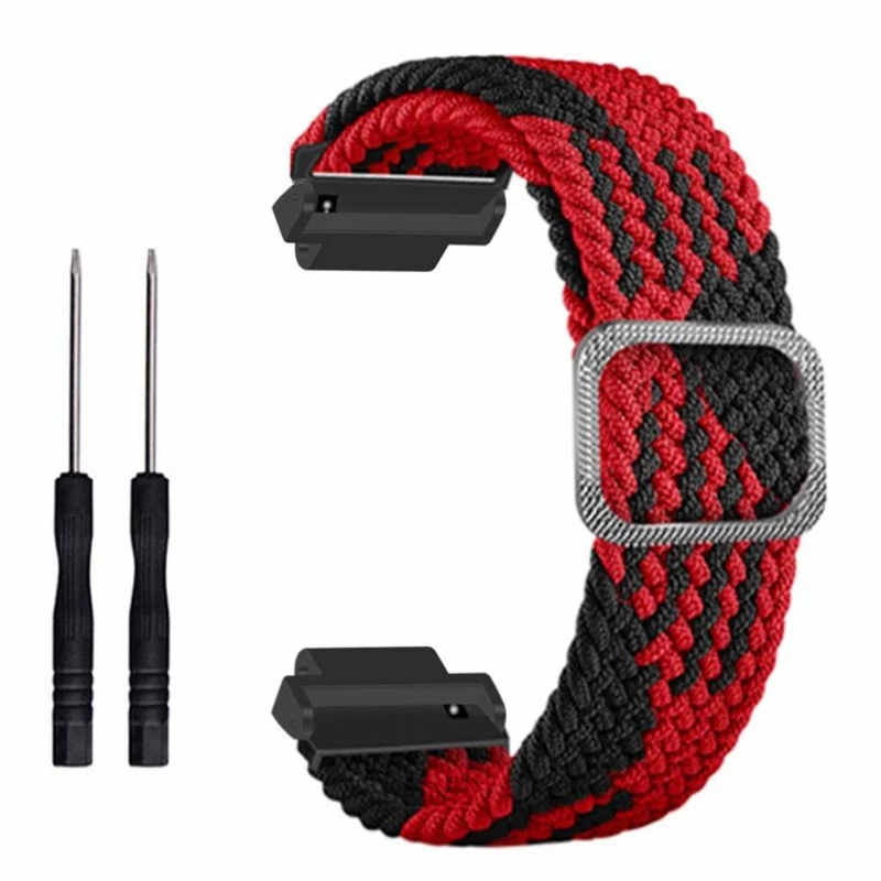 Garmin Forerunner 220 / 230 / 235 / 735XT / 620 / 630 Watch Strap Stretchy Braided Nylon Band