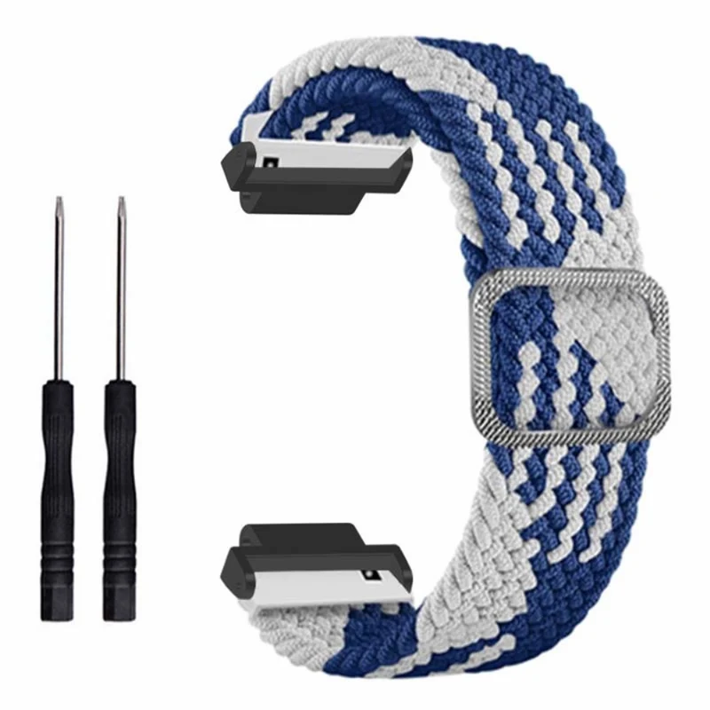 Garmin Forerunner 220 / 230 / 235 / 735XT / 620 / 630 Watch Strap Stretchy Braided Nylon Band