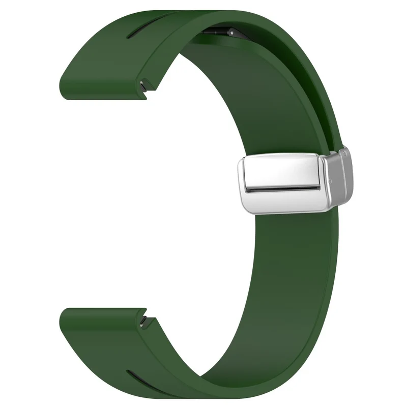Garmin 26mm Quickfit Universal Silver Buckle Flexible Band Watch Strap - Midnight Blue+White