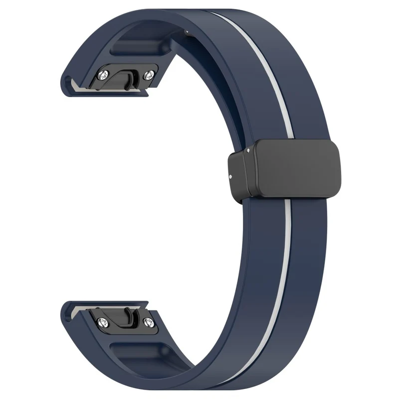 Garmin 26mm Quickfit Universal Watch Band Black Buckle Dual Color Flexible Strap - Army Green+Black